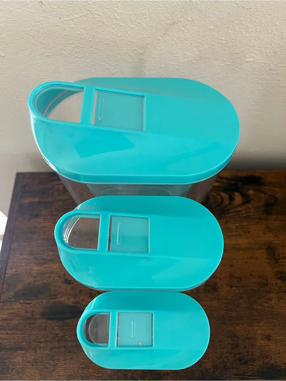 3 Food Storage Containers Blue Multiple Organization
